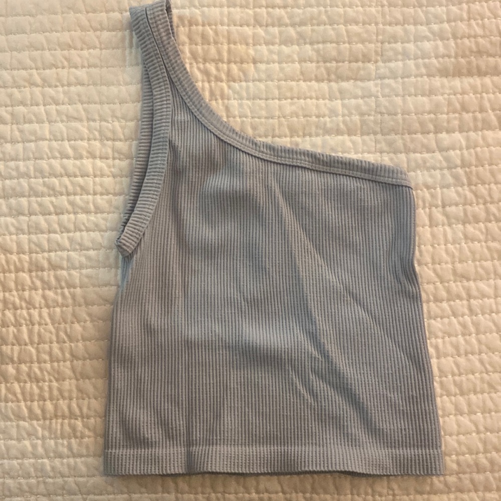 Light Blue Crop Top